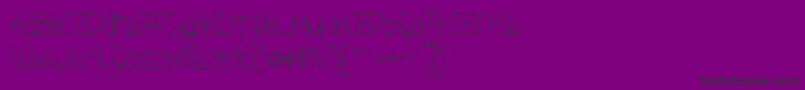 Blazingheat9RegularTtcon Font – Black Fonts on Purple Background