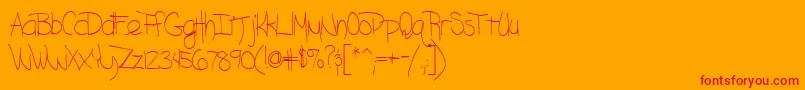 Blazingheat9RegularTtcon Font – Red Fonts on Orange Background