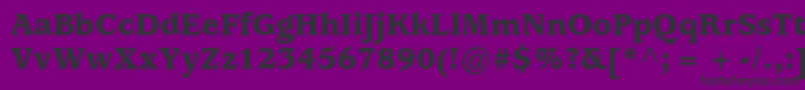 ExpositionBlackSsiBlack Font – Black Fonts on Purple Background