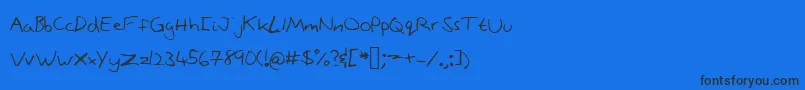 Stonepath Font – Black Fonts on Blue Background