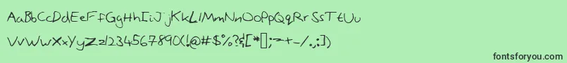 Stonepath Font – Black Fonts on Green Background