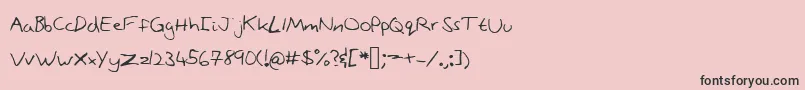 Stonepath Font – Black Fonts on Pink Background