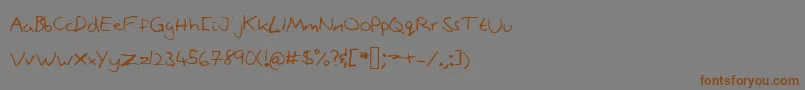 Stonepath Font – Brown Fonts on Gray Background