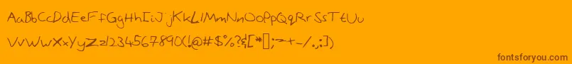 Шрифт Stonepath – коричневые шрифты на оранжевом фоне