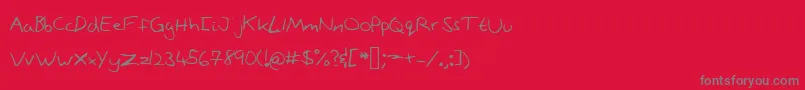 Stonepath Font – Gray Fonts on Red Background