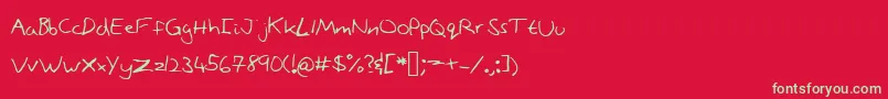 Stonepath Font – Green Fonts on Red Background