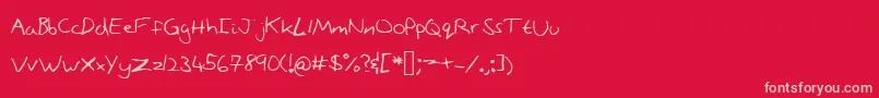 Stonepath Font – Pink Fonts on Red Background