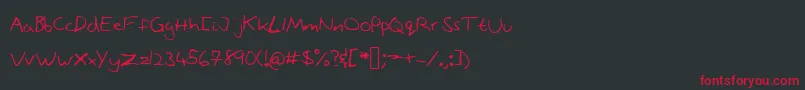 Stonepath Font – Red Fonts on Black Background