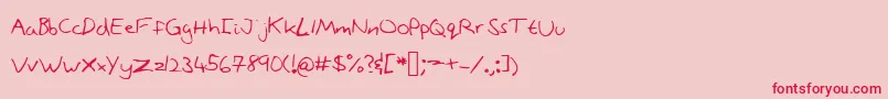 Stonepath Font – Red Fonts on Pink Background