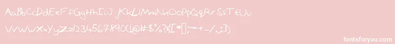 Stonepath Font – White Fonts on Pink Background