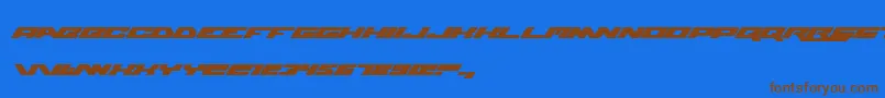 Шрифт WweRaw – коричневые шрифты на синем фоне
