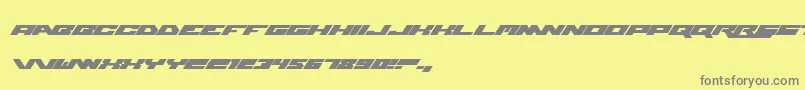 WweRaw Font – Gray Fonts on Yellow Background