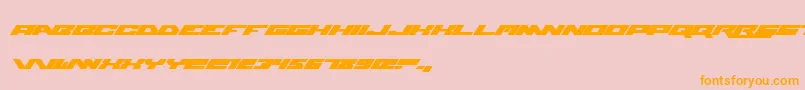 WweRaw Font – Orange Fonts on Pink Background