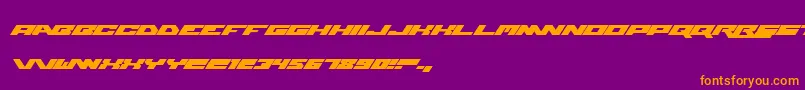 WweRaw Font – Orange Fonts on Purple Background