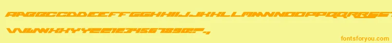 WweRaw Font – Orange Fonts on Yellow Background