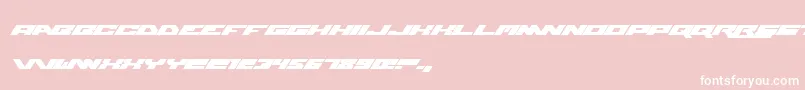 WweRaw-fontti – valkoiset fontit vaaleanpunaisella taustalla