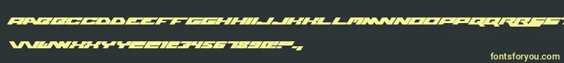 WweRaw Font – Yellow Fonts on Black Background