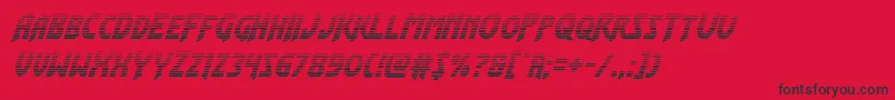 フォントFlashrogersgradital – 赤い背景に黒い文字