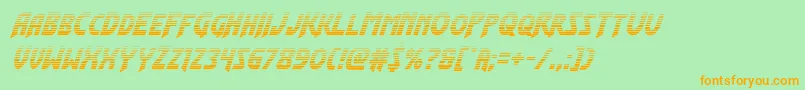 Flashrogersgradital Font – Orange Fonts on Green Background