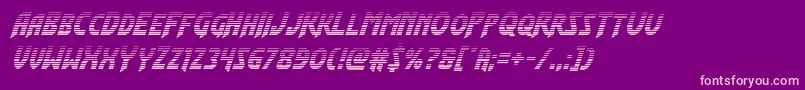 Flashrogersgradital Font – Pink Fonts on Purple Background