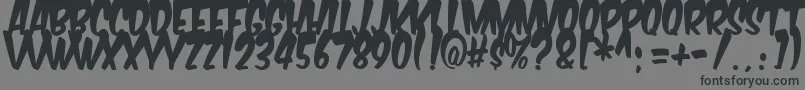 KomikaTitleBoogie Font – Black Fonts on Gray Background