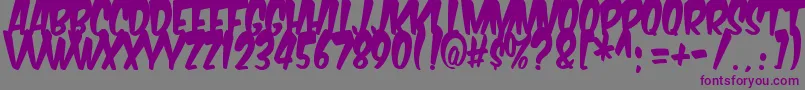 Weitere Informationen zur KomikaTitleBoogie-Schriftart KomikaTitleBoogie-Schriftart – Violette Schriften auf grauem Hintergrund