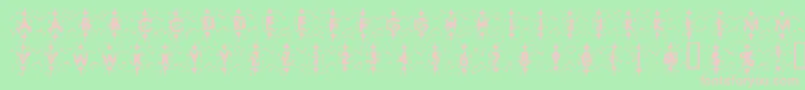 MischstabAvocadoTrauma Font – Pink Fonts on Green Background