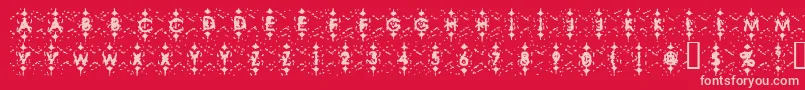 MischstabAvocadoTrauma Font – Pink Fonts on Red Background