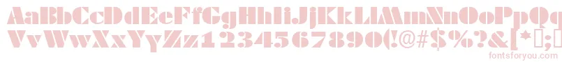 Tessassk Font – Pink Fonts on White Background