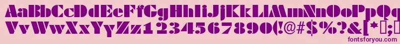 Tessassk Font – Purple Fonts on Pink Background