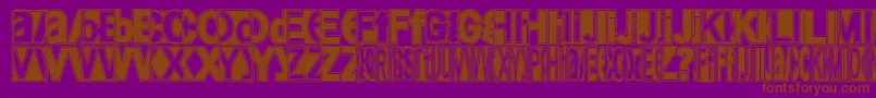 Friendlyfiremagic Font – Brown Fonts on Purple Background