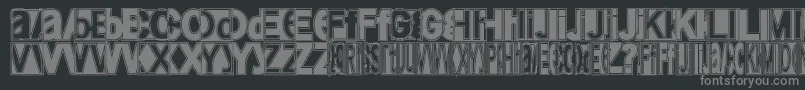 Friendlyfiremagic Font – Gray Fonts on Black Background