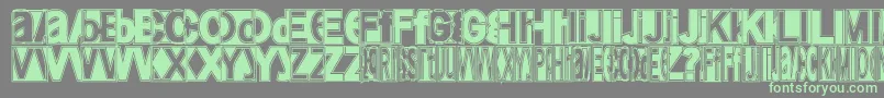 Friendlyfiremagic Font – Green Fonts on Gray Background