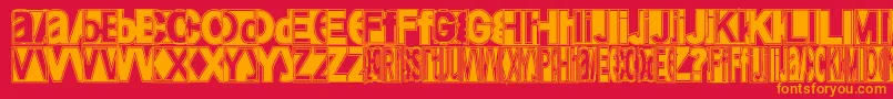 Friendlyfiremagic Font – Orange Fonts on Red Background