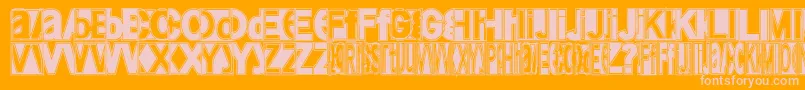 Friendlyfiremagic Font – Pink Fonts on Orange Background