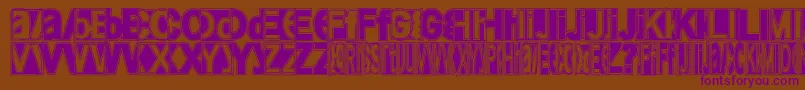 Friendlyfiremagic Font – Purple Fonts on Brown Background