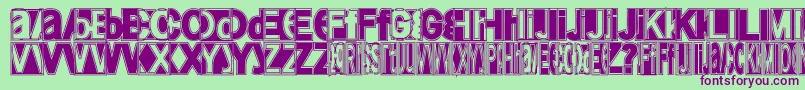 Friendlyfiremagic Font – Purple Fonts on Green Background