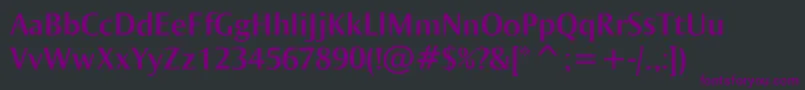 Ogiremabold Font – Purple Fonts on Black Background