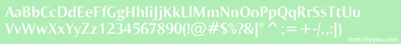 Ogiremabold Font – White Fonts on Green Background
