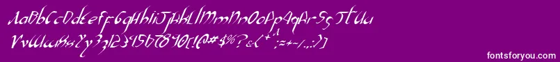 フォントXaphan2i – 紫の背景に白い文字