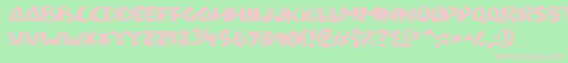 Paintbrush Font – Pink Fonts on Green Background