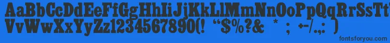 More about Cairo Font Cairo Font – Black Fonts on Blue Background