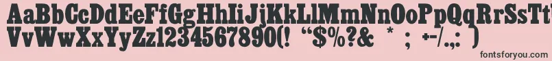 Cairo Font – Black Fonts on Pink Background