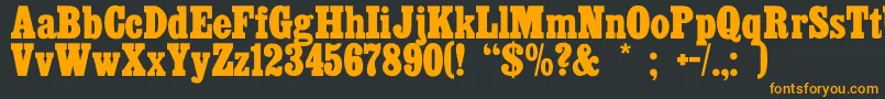 More about Cairo Font Cairo Font – Orange Fonts on Black Background