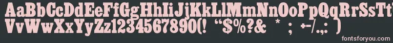 Cairo Font – Pink Fonts on Black Background
