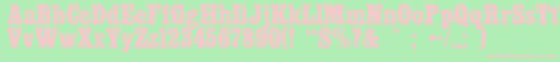 Cairo Font – Pink Fonts on Green Background