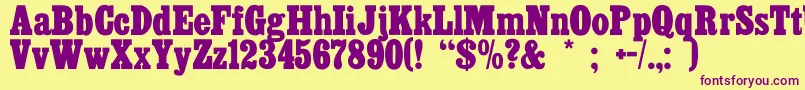 More about Cairo Font Cairo Font – Purple Fonts on Yellow Background