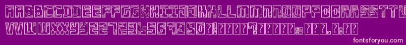 Basscrw Font – Pink Fonts on Purple Background