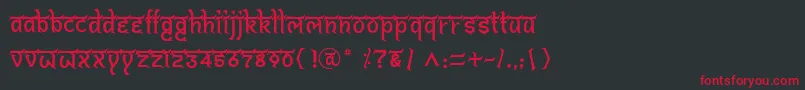 BitlingshivomRegular Font – Red Fonts on Black Background