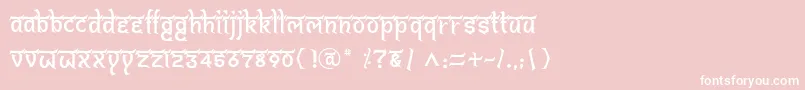 BitlingshivomRegular Font – White Fonts on Pink Background